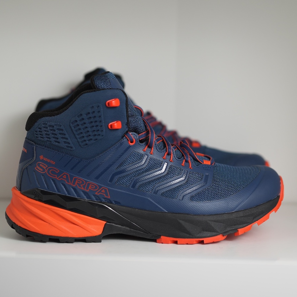SCARPA Rush Mid GTX Mens Ankle Boots Light Trail Hiking Gore-Tex Blue